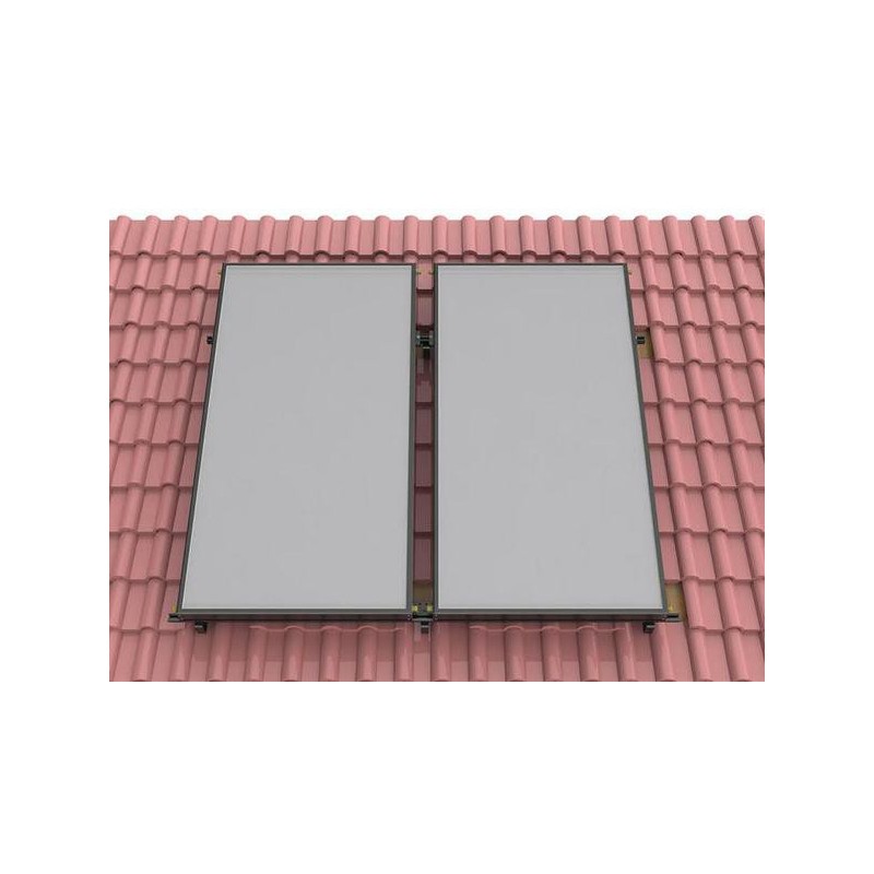Support apposition toiture pour panneaux solaires thermiques