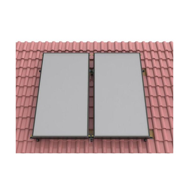 Support apposition toiture pour panneaux solaires thermiques