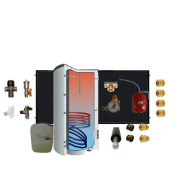 Kit chauffe-eau solaire thermosiphon ballon vertical 150 litres