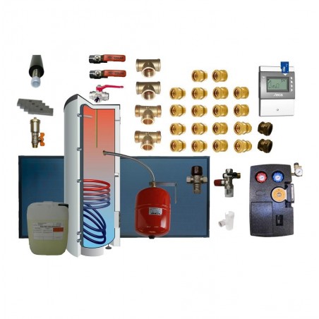 Kit chauffe-eau solaire banc d'essai destiné à la formation solaire thermique