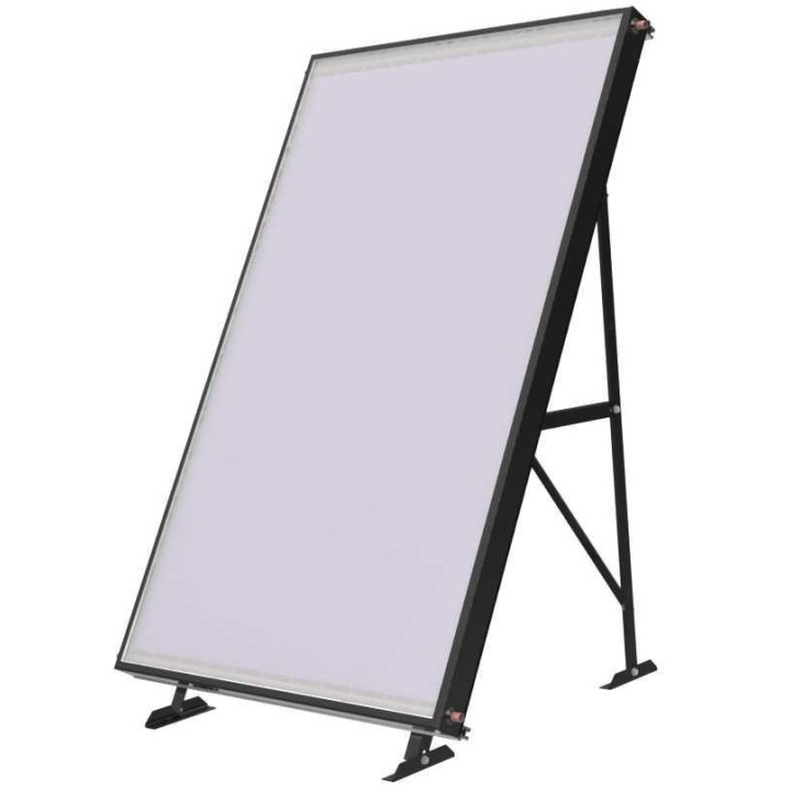 Structure sol panneaux solaires thermiques inclinaison 50, 60 70°