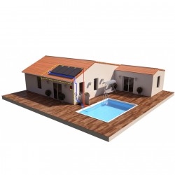 Kit chauffage solaire piscine, production photovaltaïque DualSun
