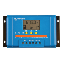 Régulateur de charge Victron BlueSolar PWM DUO 12/24V 20A LCD & USB