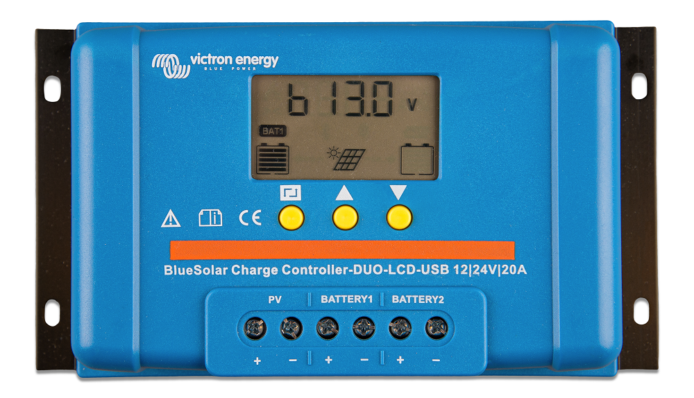 Régulateur de charge Victron BlueSolar PWM DUO 12/24V 20A LCD & USB