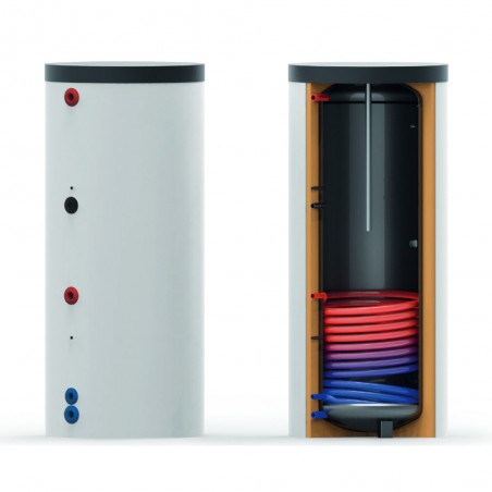 Ballon vertical solaire TWS 400L classe A ou B simple échangeur