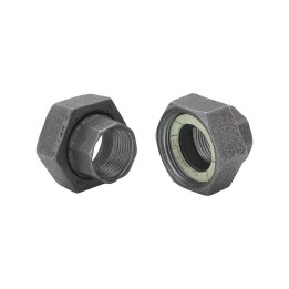 Jeu de deux raccords union pour circulateur en fonte - 1\"1/2F-1\"F