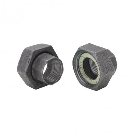 Jeu de deux raccords union pour circulateur en fonte - 1"1/2F-1"F