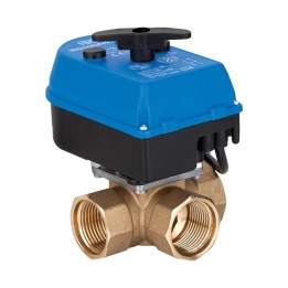 Servomoteur avec vanne d'inversion laiton filetage femelle - résistant glycol - non compatible sanitaire