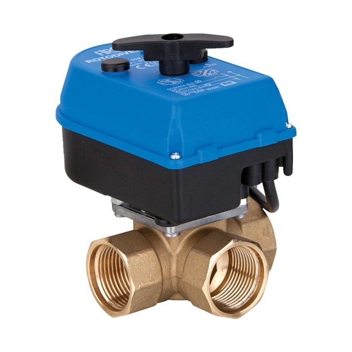 Servomoteur avec vanne d'inversion laiton filetage femelle - résistant glycol - non compatible sanitaire