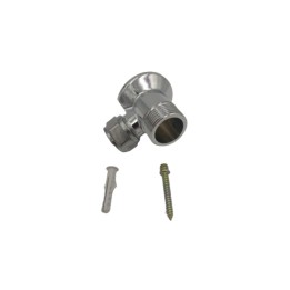 Coude Mâle à applique chrome poli multicouche
