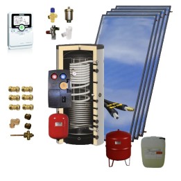 Système solaire combiné (SSC) 800 litres avec raccords et liaison solaire