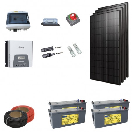 Kit solaire autonome 1200 Wc - 24V - pro - nord