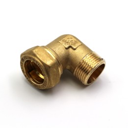 Raccord rapide à compression pour inox annelé mâle coudé