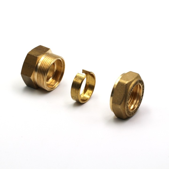 Raccord rapide à compression pour inox annelé femelle