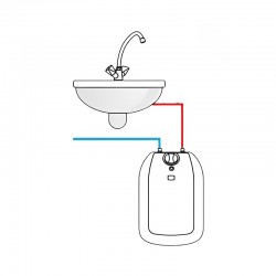 Résistant à la pression Chauffe-eau 10 litres Chauffe-eau électrique Sous évier 