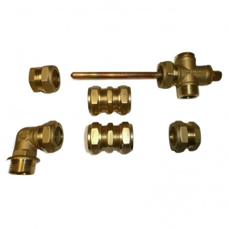 kit de raccordement 2 panneaux solaires thermiques