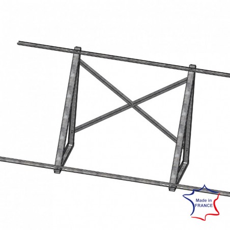 Structure sol ou toiture terrasse panneaux Syrius H2000 & H2500 et panneaux SD H20 & H25
