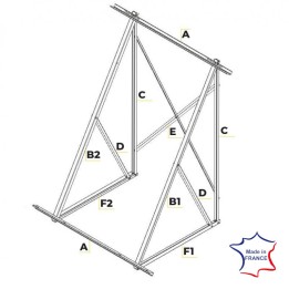 Structure sol ou toiture terrasse panneaux Syrius C2000 & C2500 et panneaux SD V20 & V25