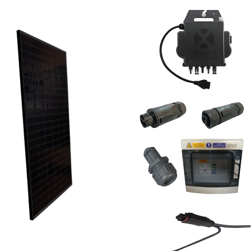 Kit solaire autoconso 1 panneau - micro-onduleur