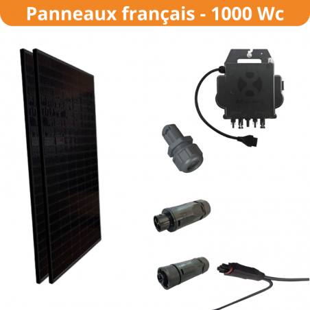 Kit solaire autoconso 2 panneaux - micro-onduleur