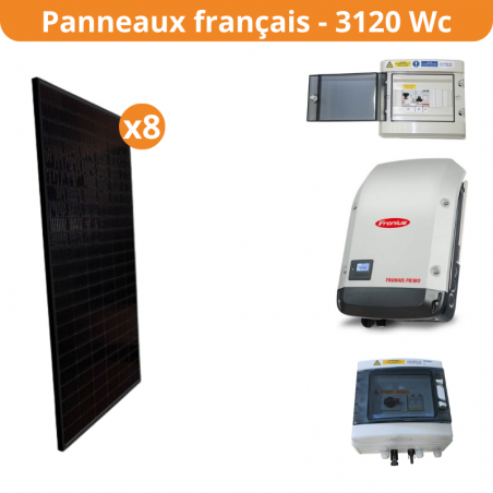 Kit solaire autoconso 8 panneaux - onduleur Fronius