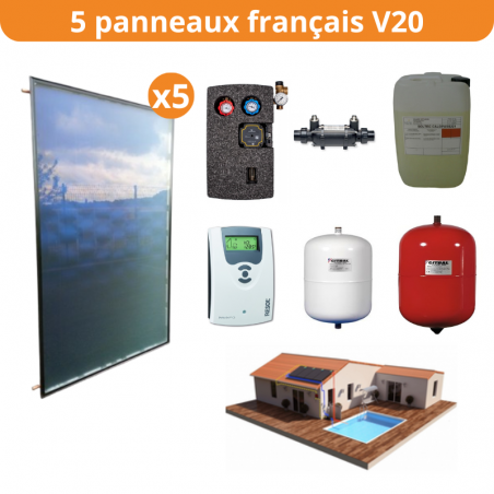 Kit chauffage solaire piscine sud - sans liaison