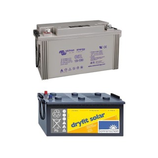 Batteries solaires plomb gel étanches
