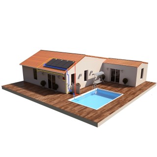Kits chauffage solaire piscine, capteur plans, hybrides ...