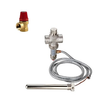 Accessoires de sécurité pour réseau de chauffage : soupapes, vases d'expansion...
