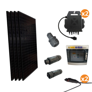 Kits solaires photovoltaïque en autoconsommation de 300 à 3000 Wc
